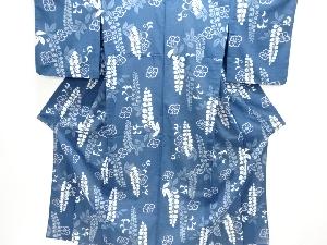 紗藤模様小紋着物